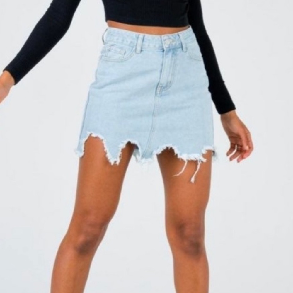 Princess Polly High waisted Denim Skirt